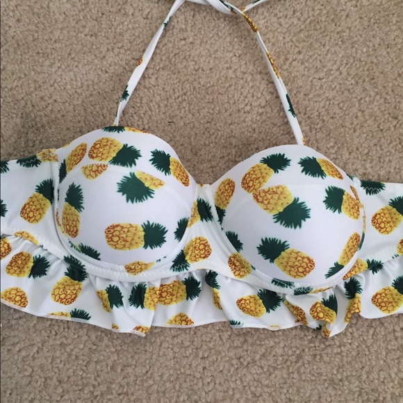 Pineapple print bikini top - Picture 2 of 3